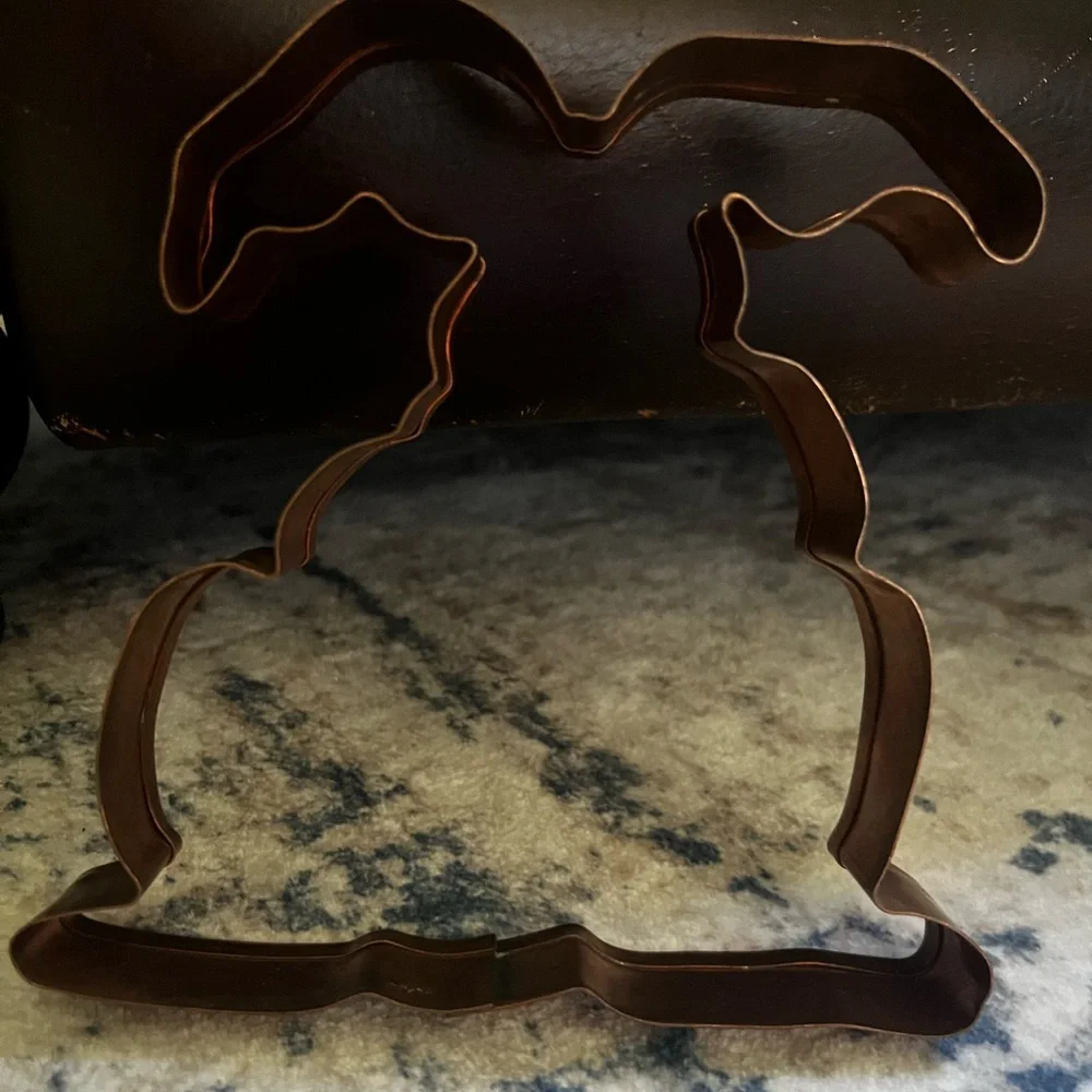 Copper Easter Bunny Cookie Cutter